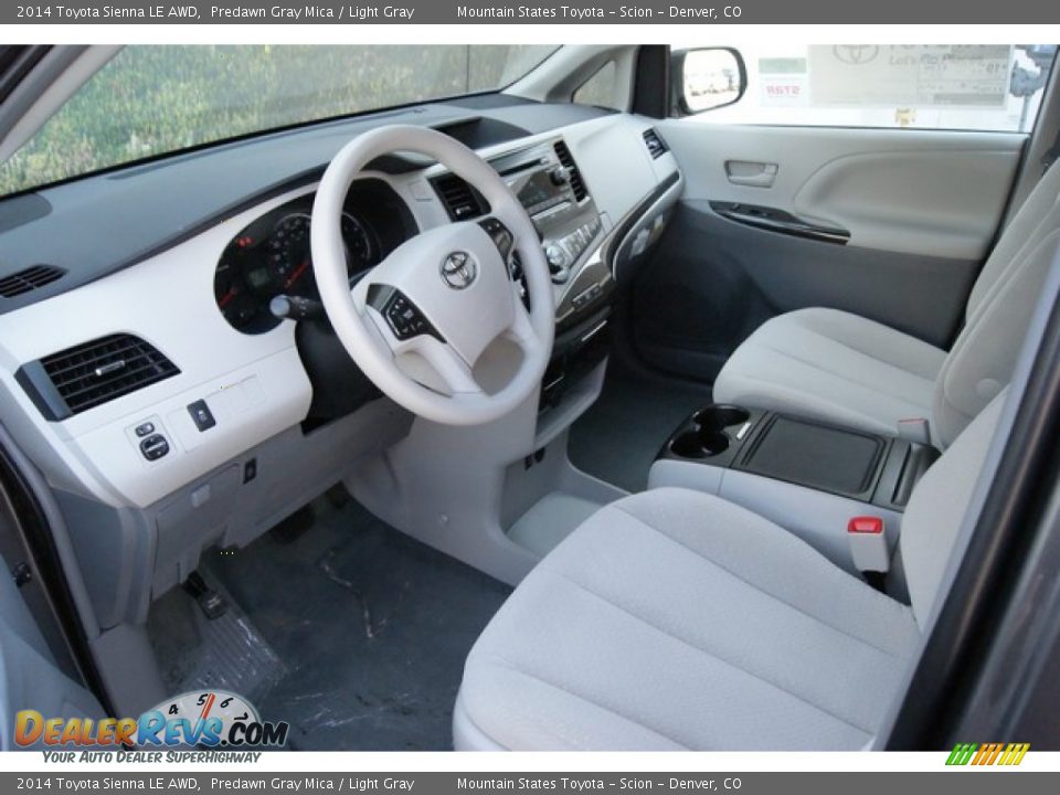 2014 Toyota Sienna LE AWD Predawn Gray Mica / Light Gray Photo #5