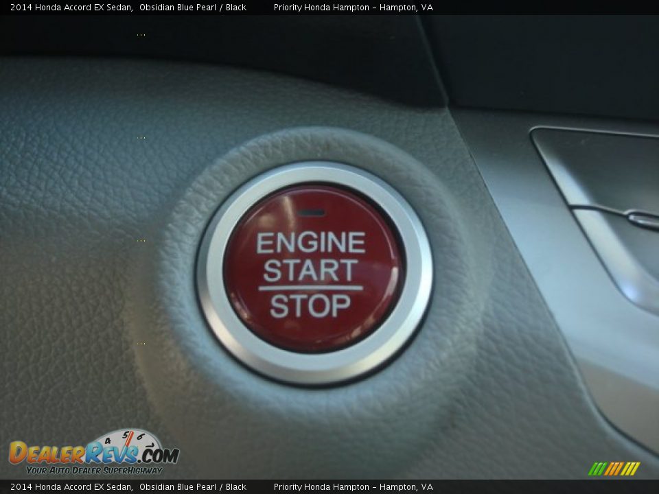 2014 Honda Accord EX Sedan Obsidian Blue Pearl / Black Photo #22