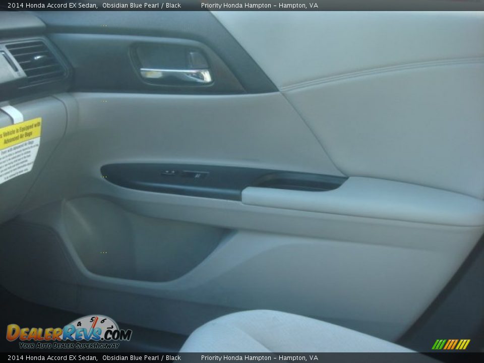2014 Honda Accord EX Sedan Obsidian Blue Pearl / Black Photo #24