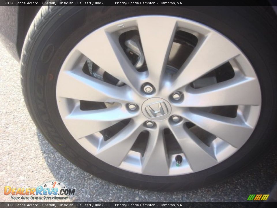 2014 Honda Accord EX Sedan Obsidian Blue Pearl / Black Photo #26