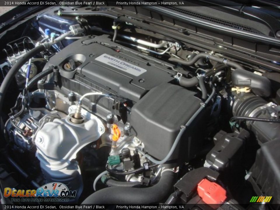 2014 Honda Accord EX Sedan Obsidian Blue Pearl / Black Photo #28