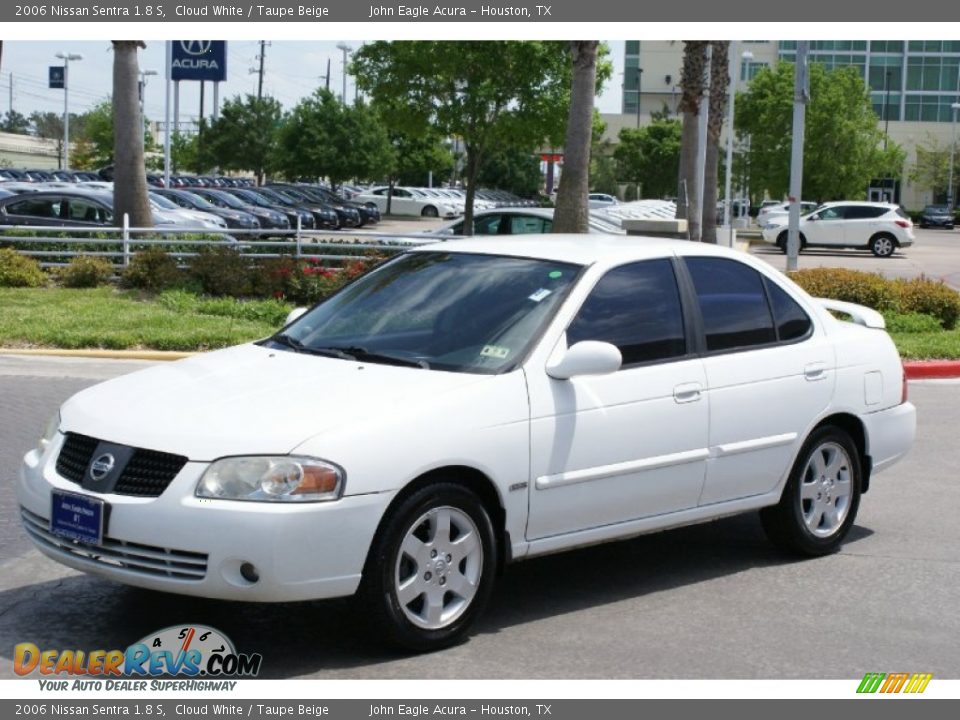 2006 Nissan Sentra 1.8 S Cloud White / Taupe Beige Photo #2