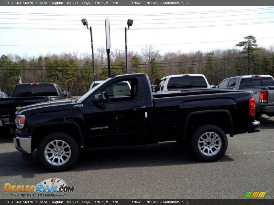 2014 GMC Sierra 1500 SLE Regular Cab 4x4 Onyx Black / Jet Black Photo #3