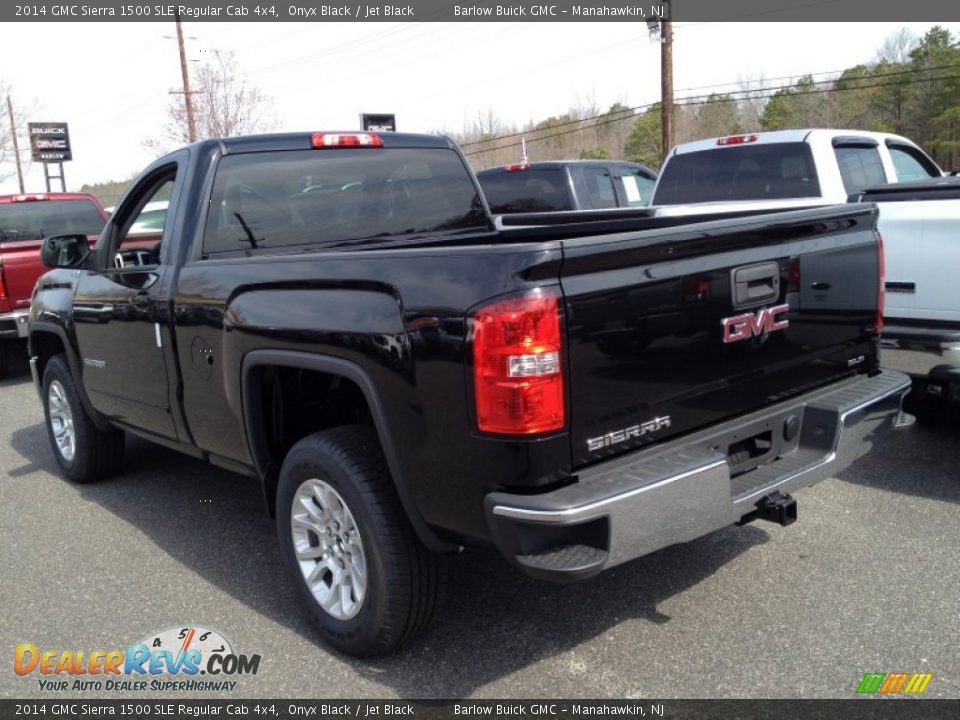 2014 GMC Sierra 1500 SLE Regular Cab 4x4 Onyx Black / Jet Black Photo #4