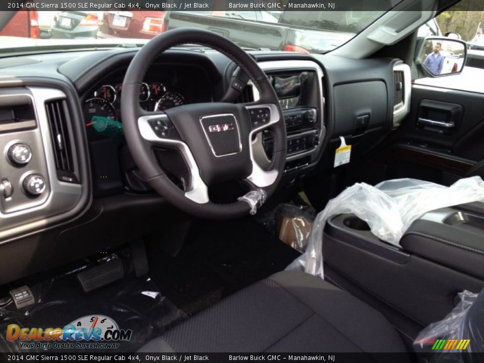 2014 GMC Sierra 1500 SLE Regular Cab 4x4 Onyx Black / Jet Black Photo #7
