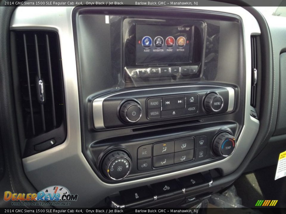 2014 GMC Sierra 1500 SLE Regular Cab 4x4 Onyx Black / Jet Black Photo #10