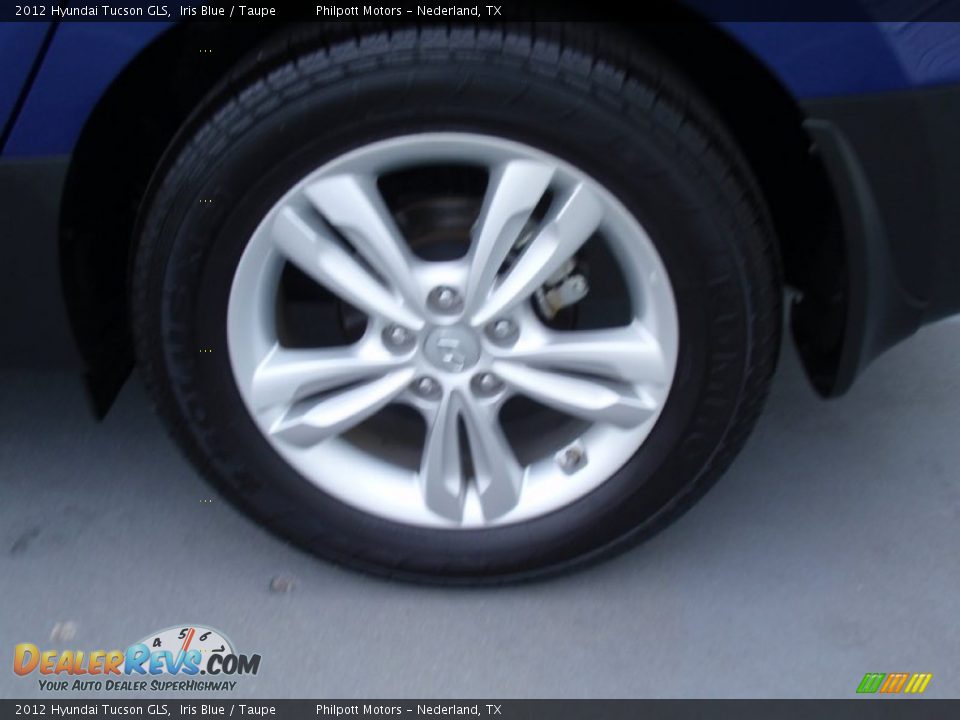 2012 Hyundai Tucson GLS Iris Blue / Taupe Photo #13