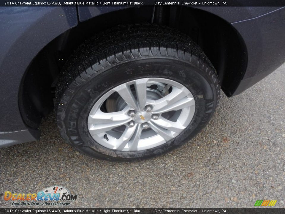 2014 Chevrolet Equinox LS AWD Atlantis Blue Metallic / Light Titanium/Jet Black Photo #3
