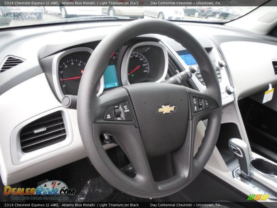 2014 Chevrolet Equinox LS AWD Atlantis Blue Metallic / Light Titanium/Jet Black Photo #15