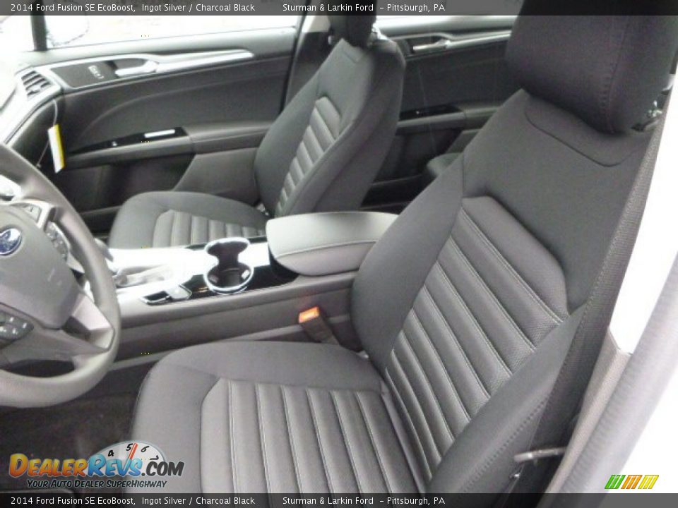 2014 Ford Fusion SE EcoBoost Ingot Silver / Charcoal Black Photo #8