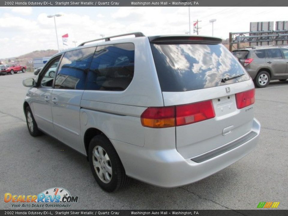 2002 Honda Odyssey EX-L Starlight Silver Metallic / Quartz Gray Photo #6