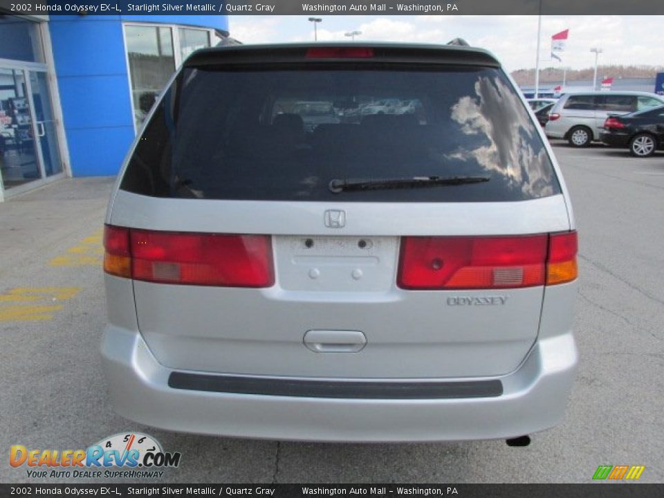 2002 Honda Odyssey EX-L Starlight Silver Metallic / Quartz Gray Photo #7