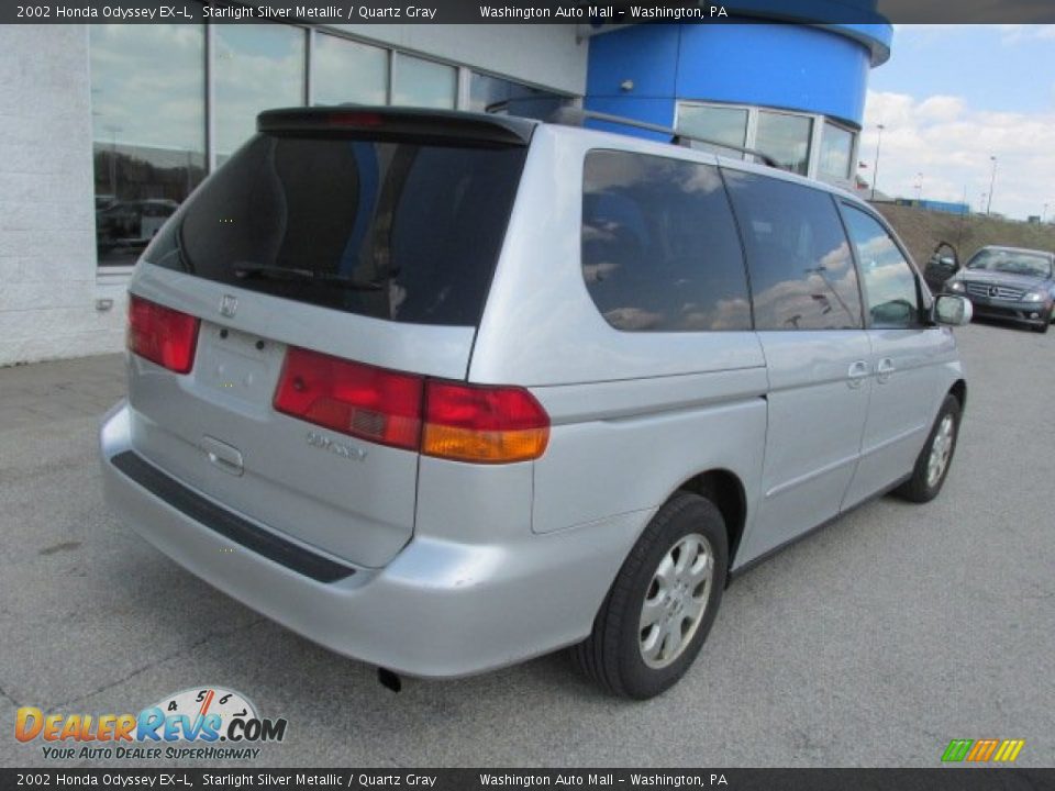 2002 Honda Odyssey EX-L Starlight Silver Metallic / Quartz Gray Photo #8