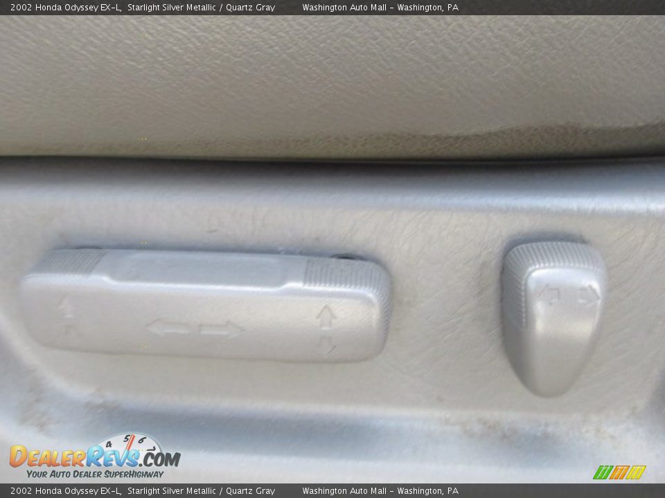 2002 Honda Odyssey EX-L Starlight Silver Metallic / Quartz Gray Photo #12