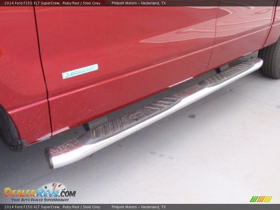 2014 Ford F150 XLT SuperCrew Ruby Red / Steel Grey Photo #12