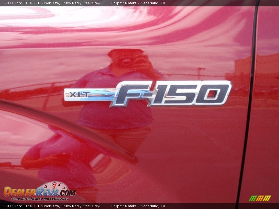 2014 Ford F150 XLT SuperCrew Ruby Red / Steel Grey Photo #13
