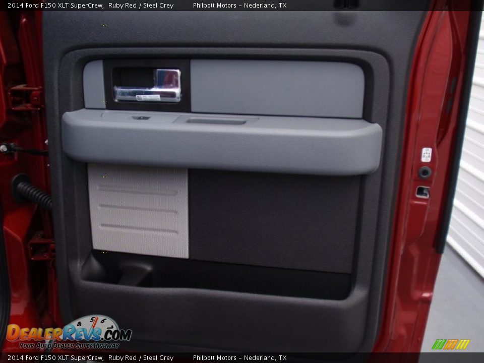 2014 Ford F150 XLT SuperCrew Ruby Red / Steel Grey Photo #24