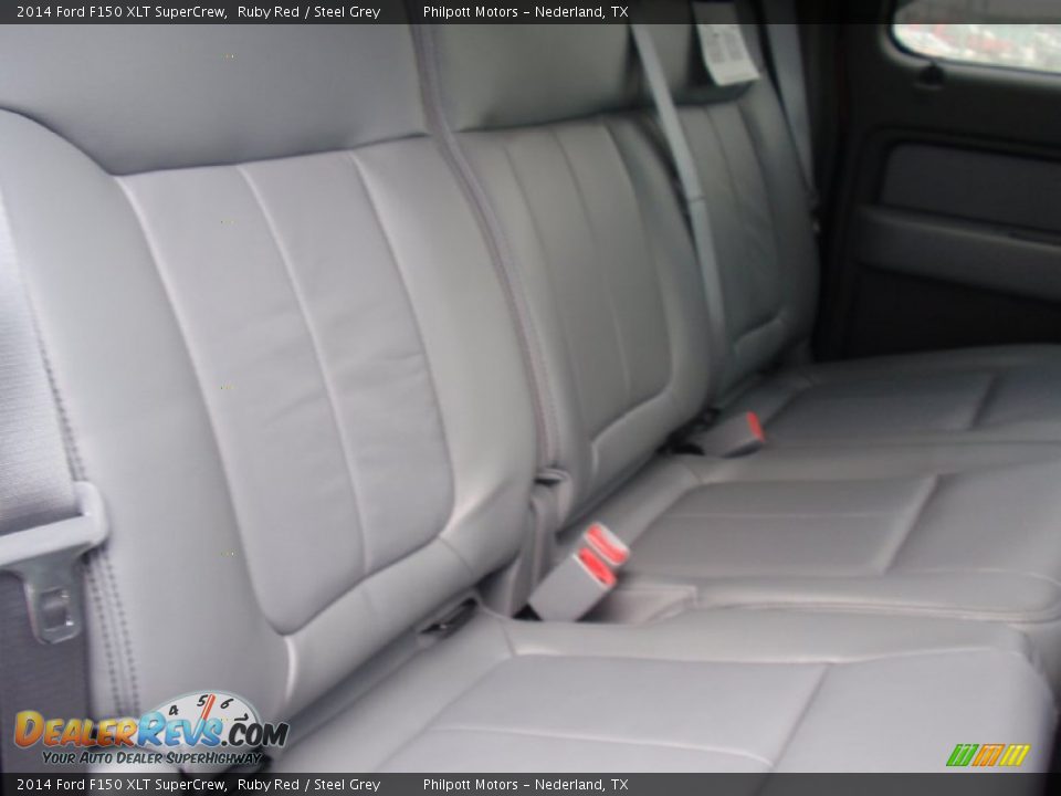 2014 Ford F150 XLT SuperCrew Ruby Red / Steel Grey Photo #25