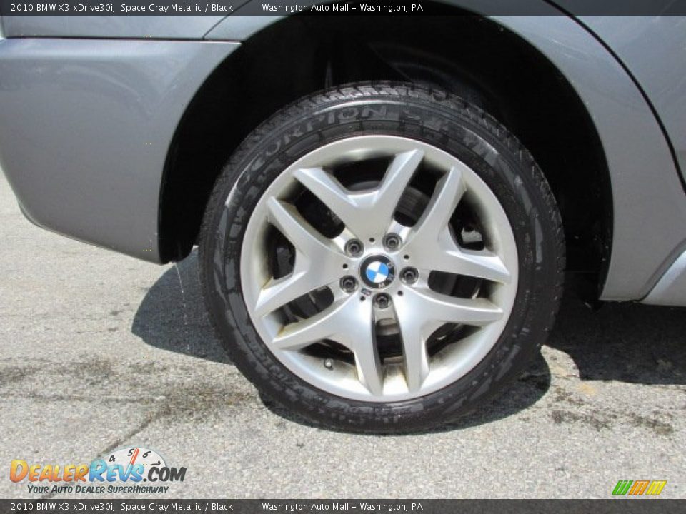 2010 BMW X3 xDrive30i Space Gray Metallic / Black Photo #3