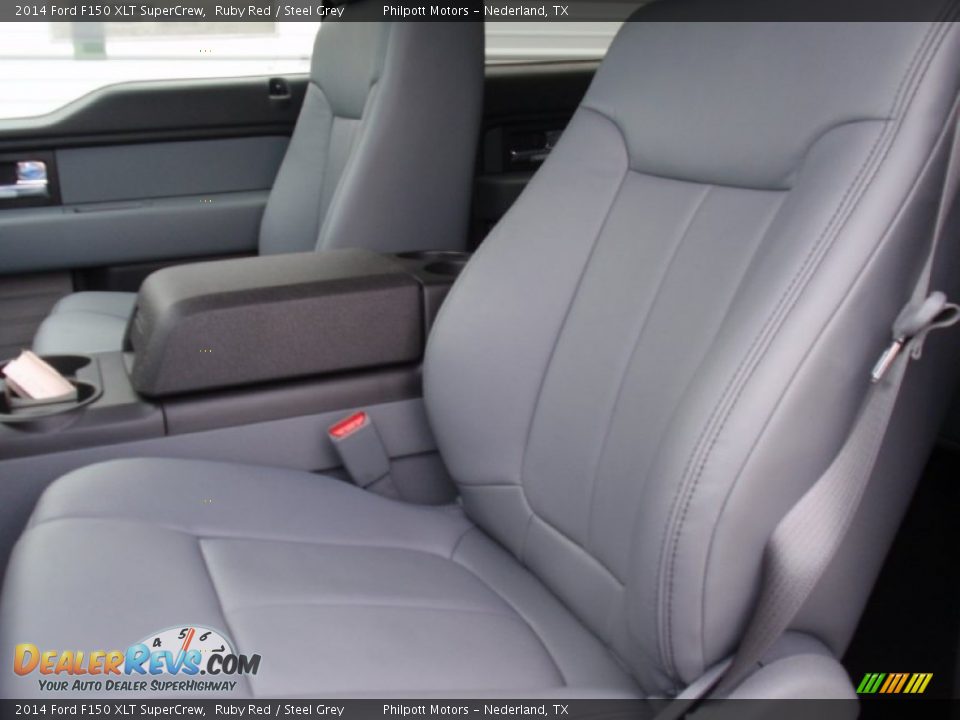 2014 Ford F150 XLT SuperCrew Ruby Red / Steel Grey Photo #29