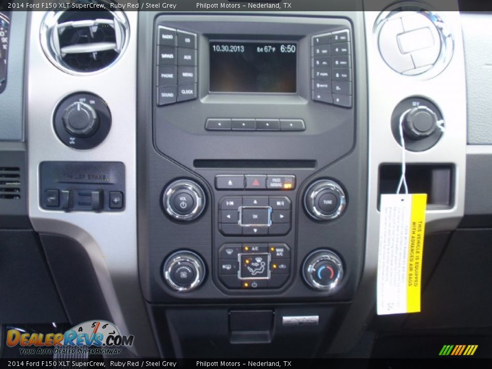 2014 Ford F150 XLT SuperCrew Ruby Red / Steel Grey Photo #32