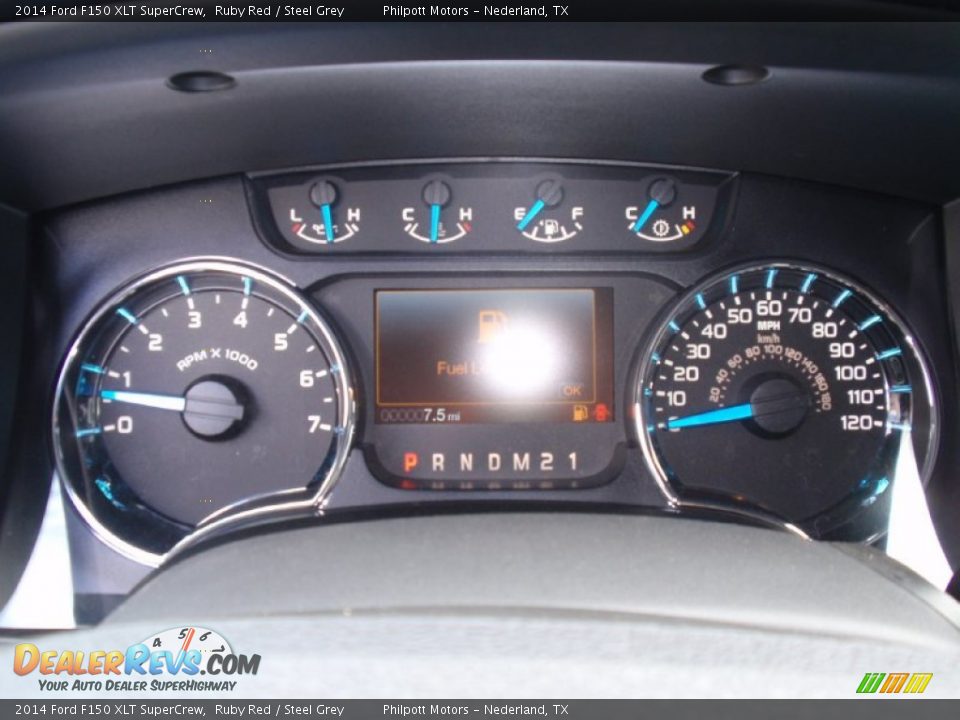2014 Ford F150 XLT SuperCrew Ruby Red / Steel Grey Photo #34