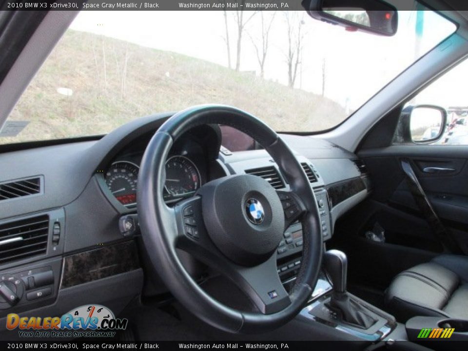2010 BMW X3 xDrive30i Space Gray Metallic / Black Photo #11