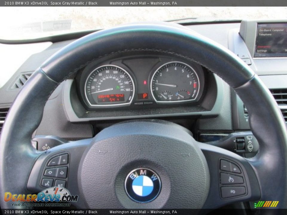 2010 BMW X3 xDrive30i Space Gray Metallic / Black Photo #16