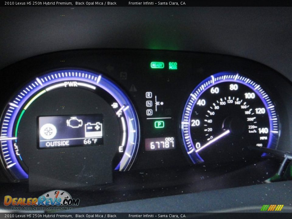 2010 Lexus HS 250h Hybrid Premium Black Opal Mica / Black Photo #8