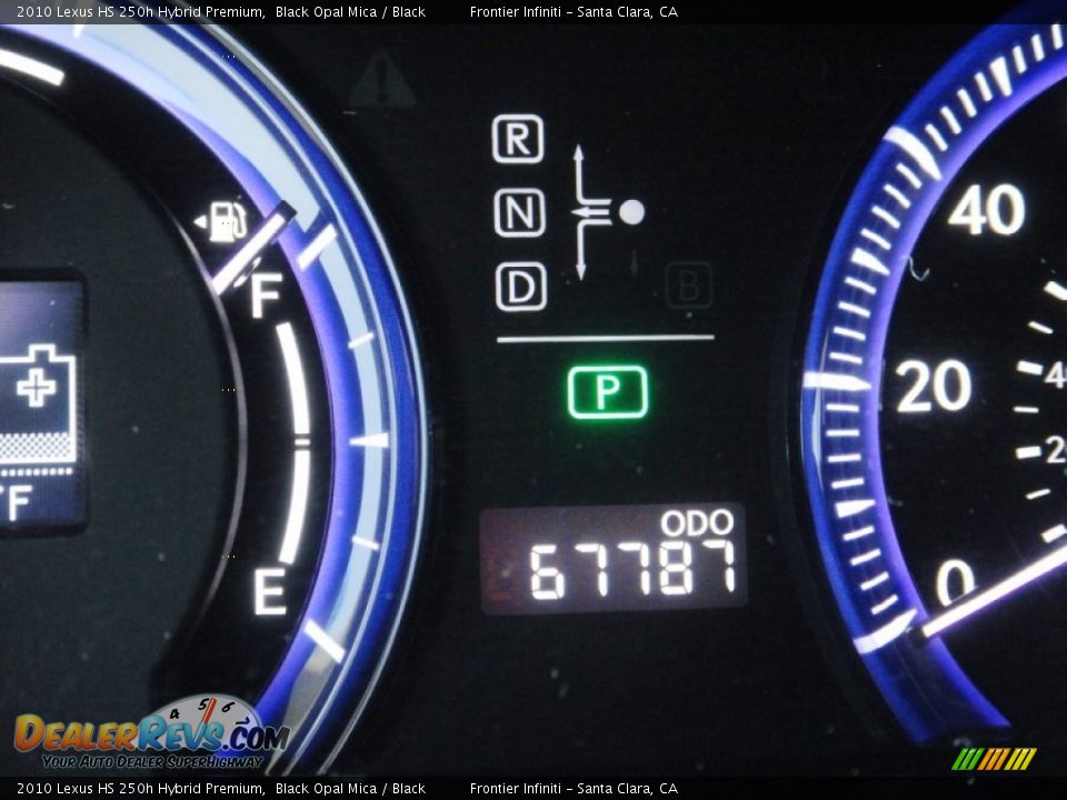 2010 Lexus HS 250h Hybrid Premium Black Opal Mica / Black Photo #9