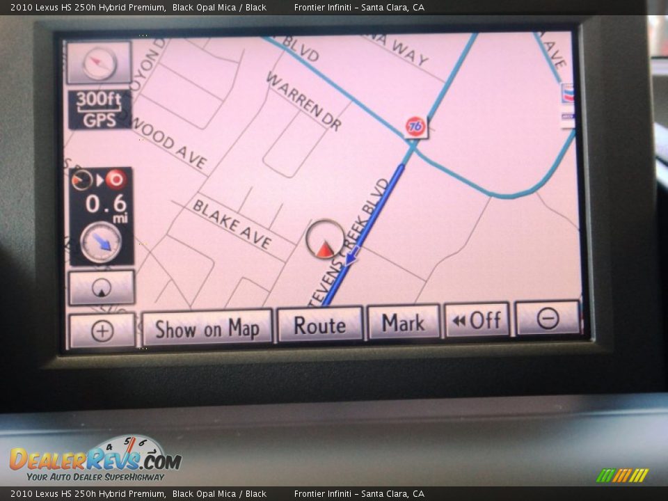 2010 Lexus HS 250h Hybrid Premium Black Opal Mica / Black Photo #10