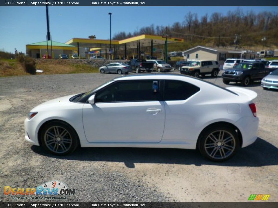 2012 Scion tC Super White / Dark Charcoal Photo #4