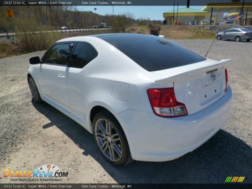 2012 Scion tC Super White / Dark Charcoal Photo #5