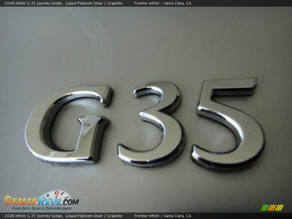 2008 Infiniti G 35 Journey Sedan Liquid Platinum Silver / Graphite Photo #21