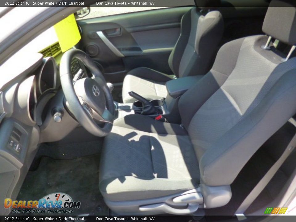 2012 Scion tC Super White / Dark Charcoal Photo #11