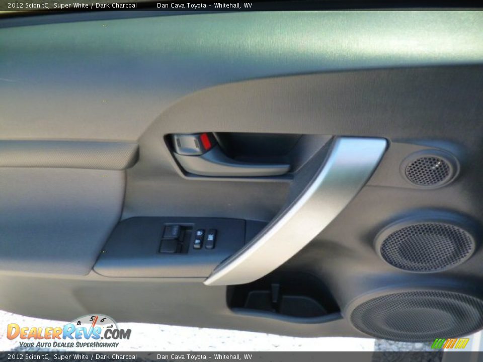 2012 Scion tC Super White / Dark Charcoal Photo #13