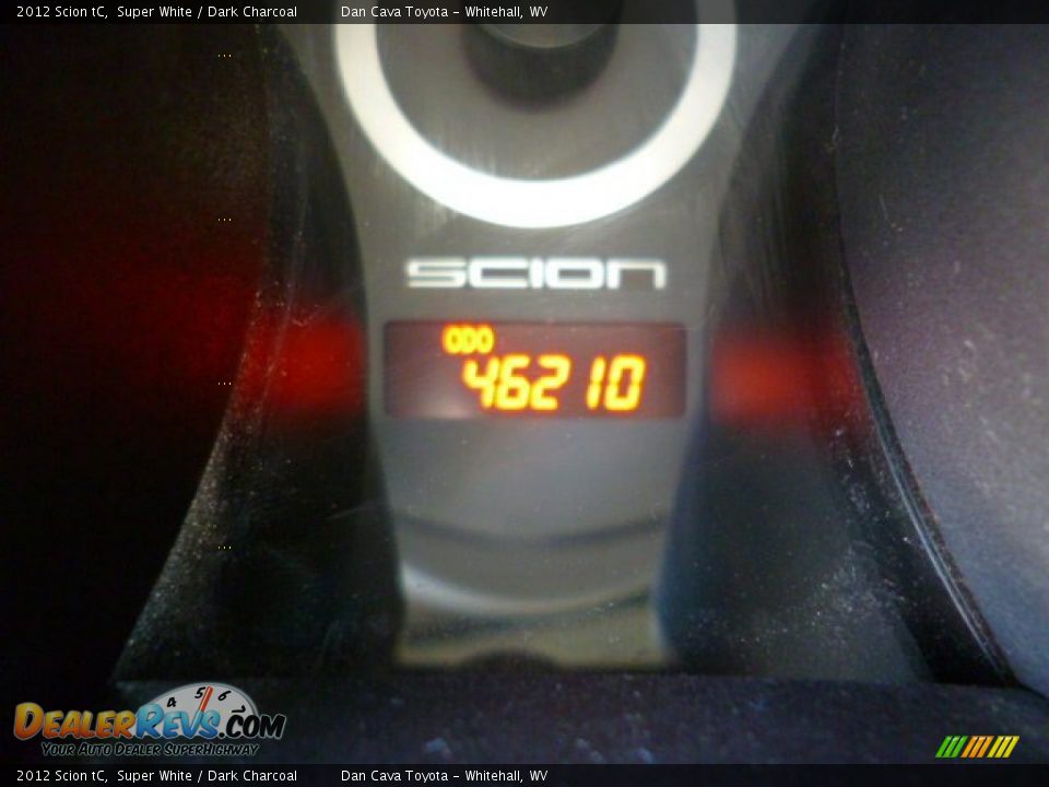 2012 Scion tC Super White / Dark Charcoal Photo #15