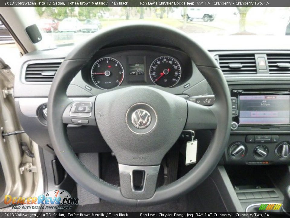 2013 Volkswagen Jetta TDI Sedan Toffee Brown Metallic / Titan Black Photo #18