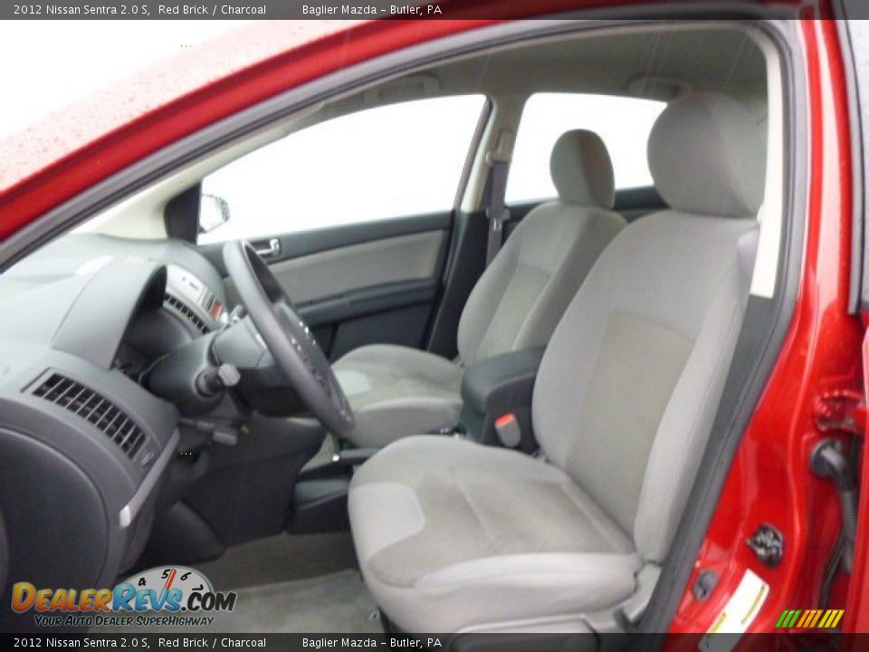 2012 Nissan Sentra 2.0 S Red Brick / Charcoal Photo #10