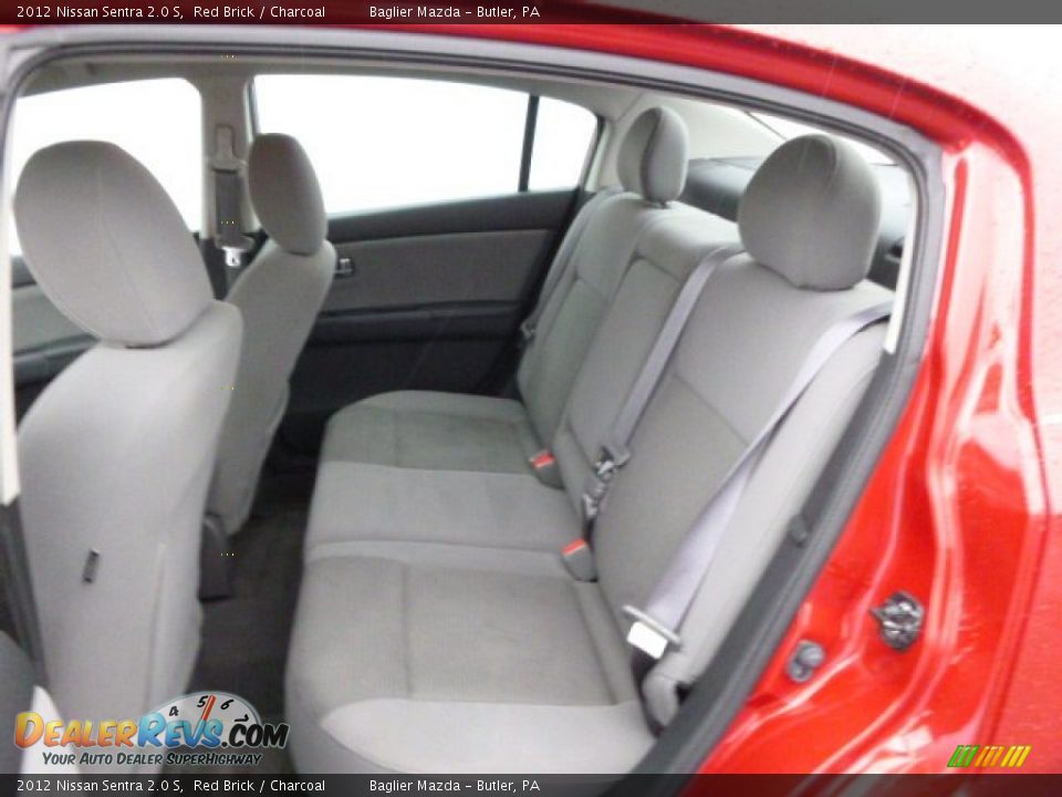 2012 Nissan Sentra 2.0 S Red Brick / Charcoal Photo #12