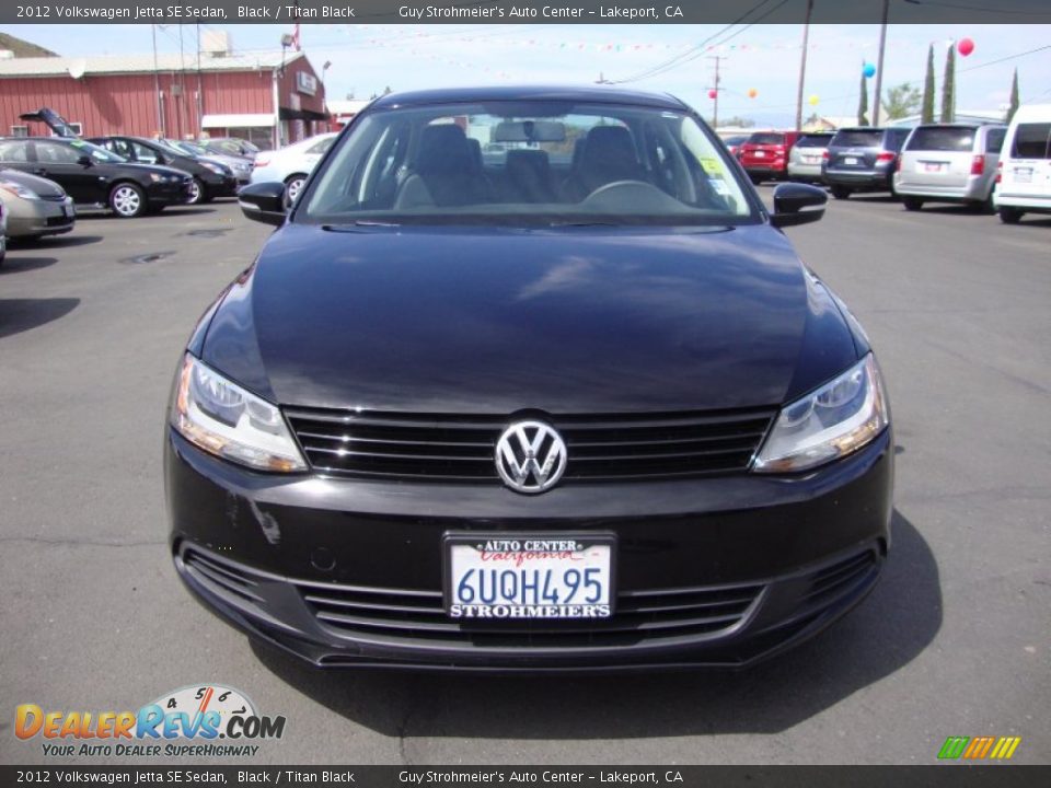 2012 Volkswagen Jetta SE Sedan Black / Titan Black Photo #2