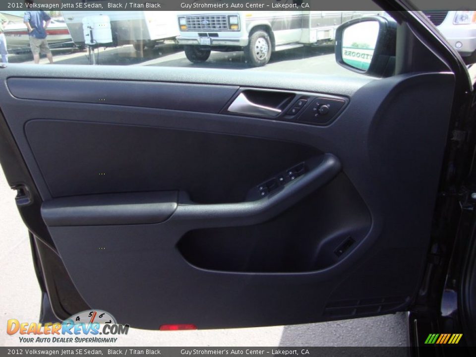 2012 Volkswagen Jetta SE Sedan Black / Titan Black Photo #9