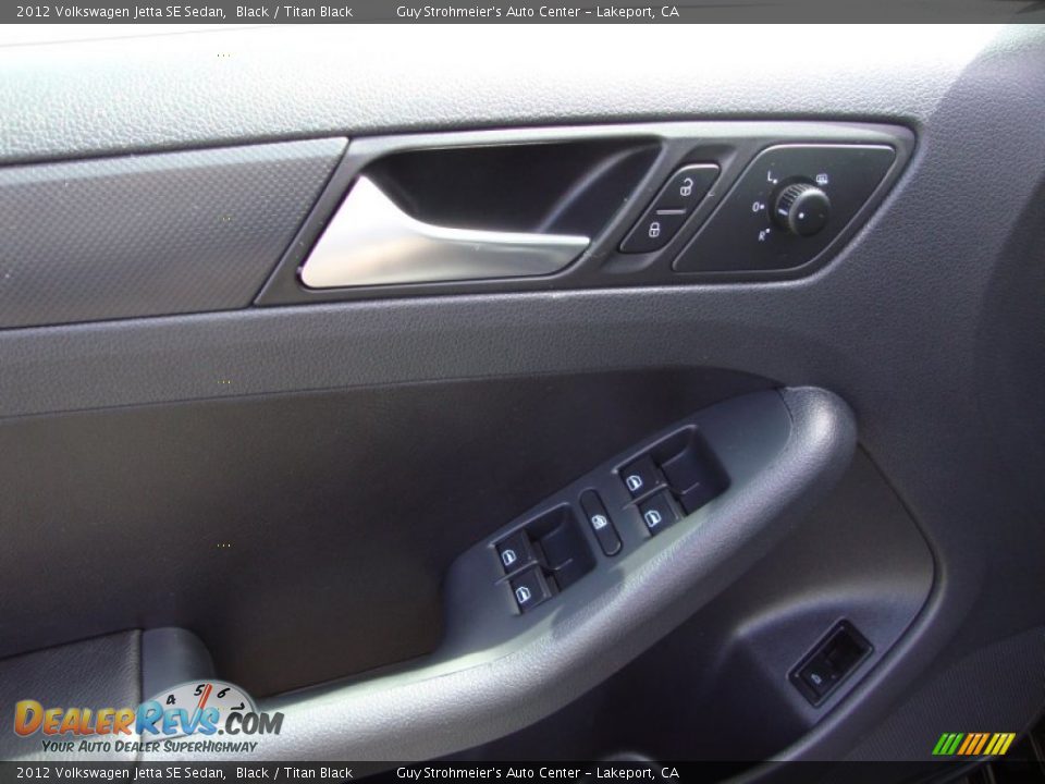 2012 Volkswagen Jetta SE Sedan Black / Titan Black Photo #10
