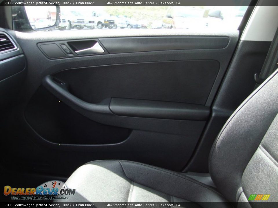 2012 Volkswagen Jetta SE Sedan Black / Titan Black Photo #16