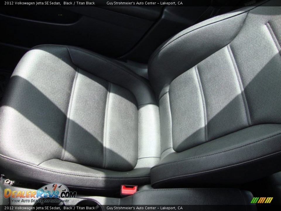2012 Volkswagen Jetta SE Sedan Black / Titan Black Photo #17