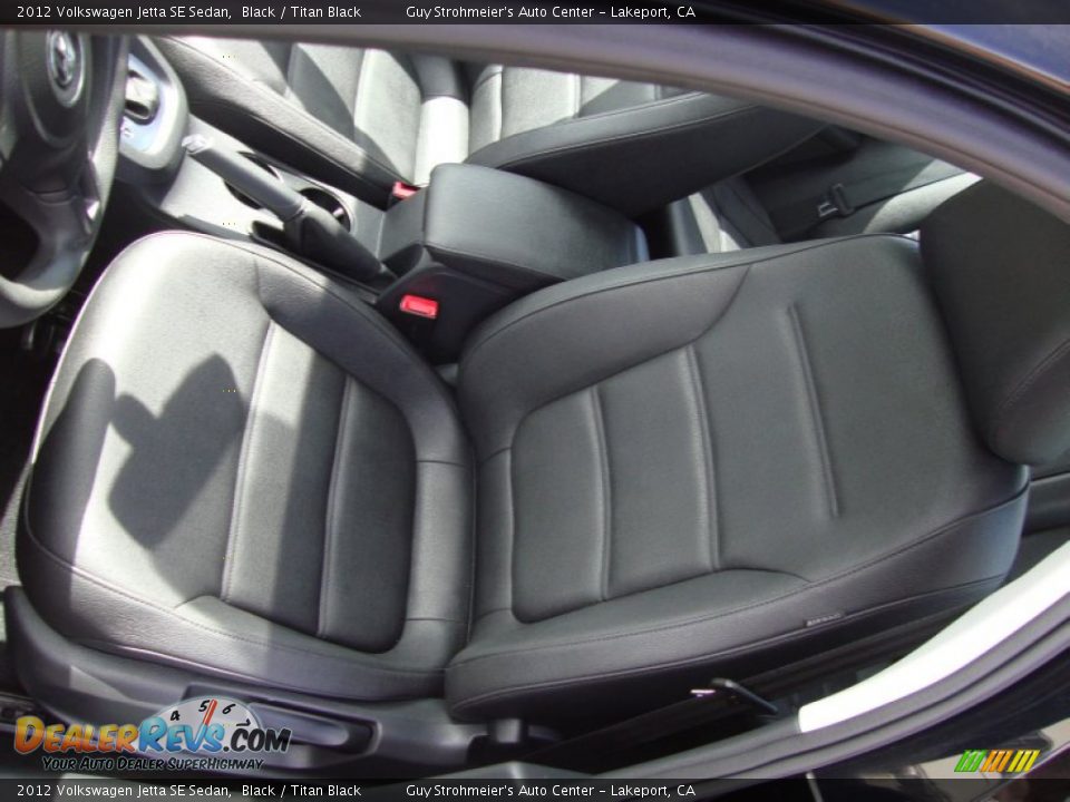 2012 Volkswagen Jetta SE Sedan Black / Titan Black Photo #19