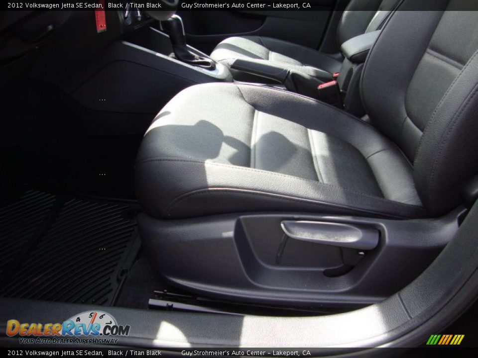2012 Volkswagen Jetta SE Sedan Black / Titan Black Photo #20