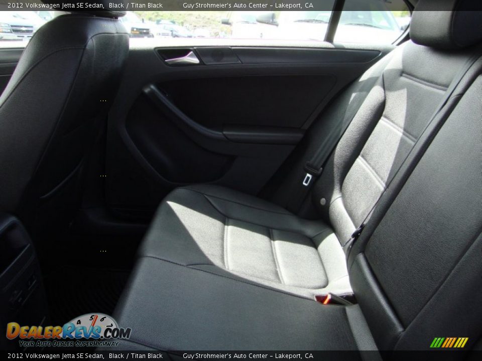 2012 Volkswagen Jetta SE Sedan Black / Titan Black Photo #21