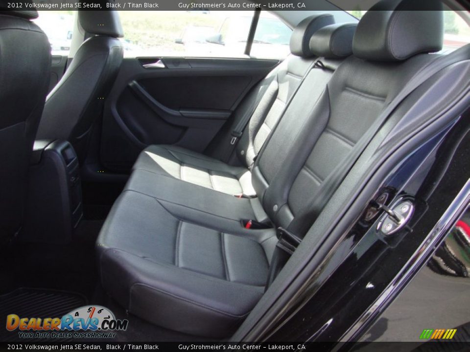 2012 Volkswagen Jetta SE Sedan Black / Titan Black Photo #22