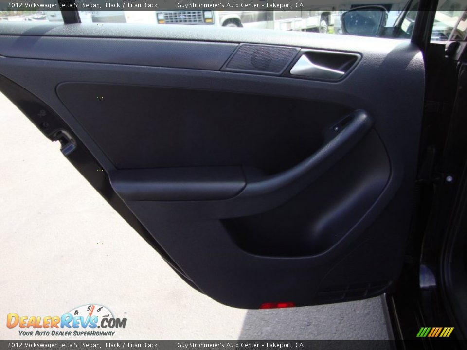 2012 Volkswagen Jetta SE Sedan Black / Titan Black Photo #23